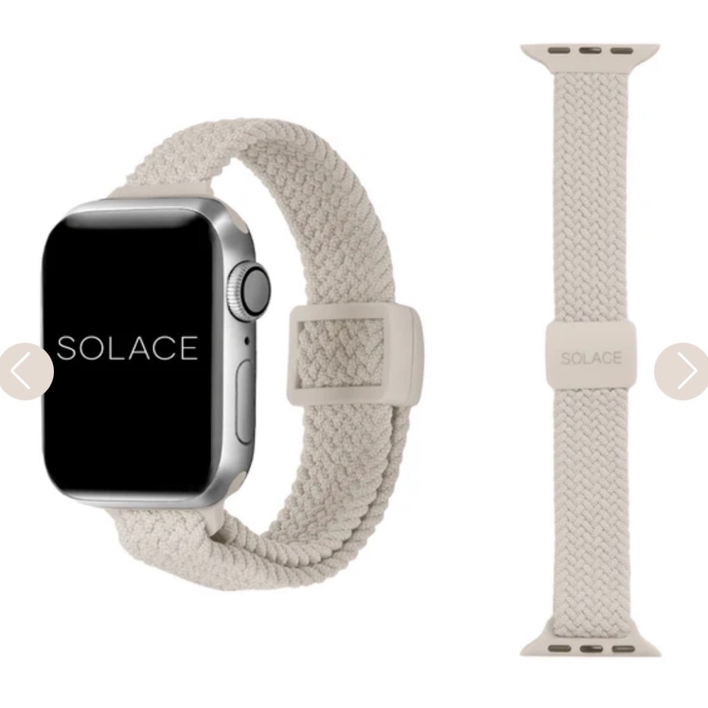 Solace SLIM IMPERIUM ADAPT Braided Apple Watch band in Sand